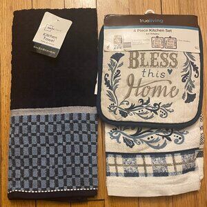 Kitchen Towel & 4 Piece Kitchen Set - Bless This Home